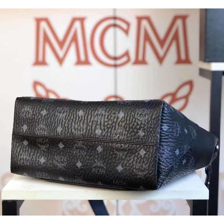 MCM-Einkaufstasche mit Monogramm-Print (28–25–14 cm) - EUR FASHION
