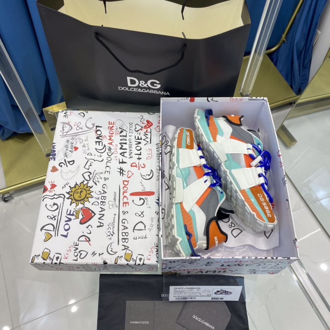 Dolce & Gabbana Space-Sneaker aus Materialmix - EUR FASHION