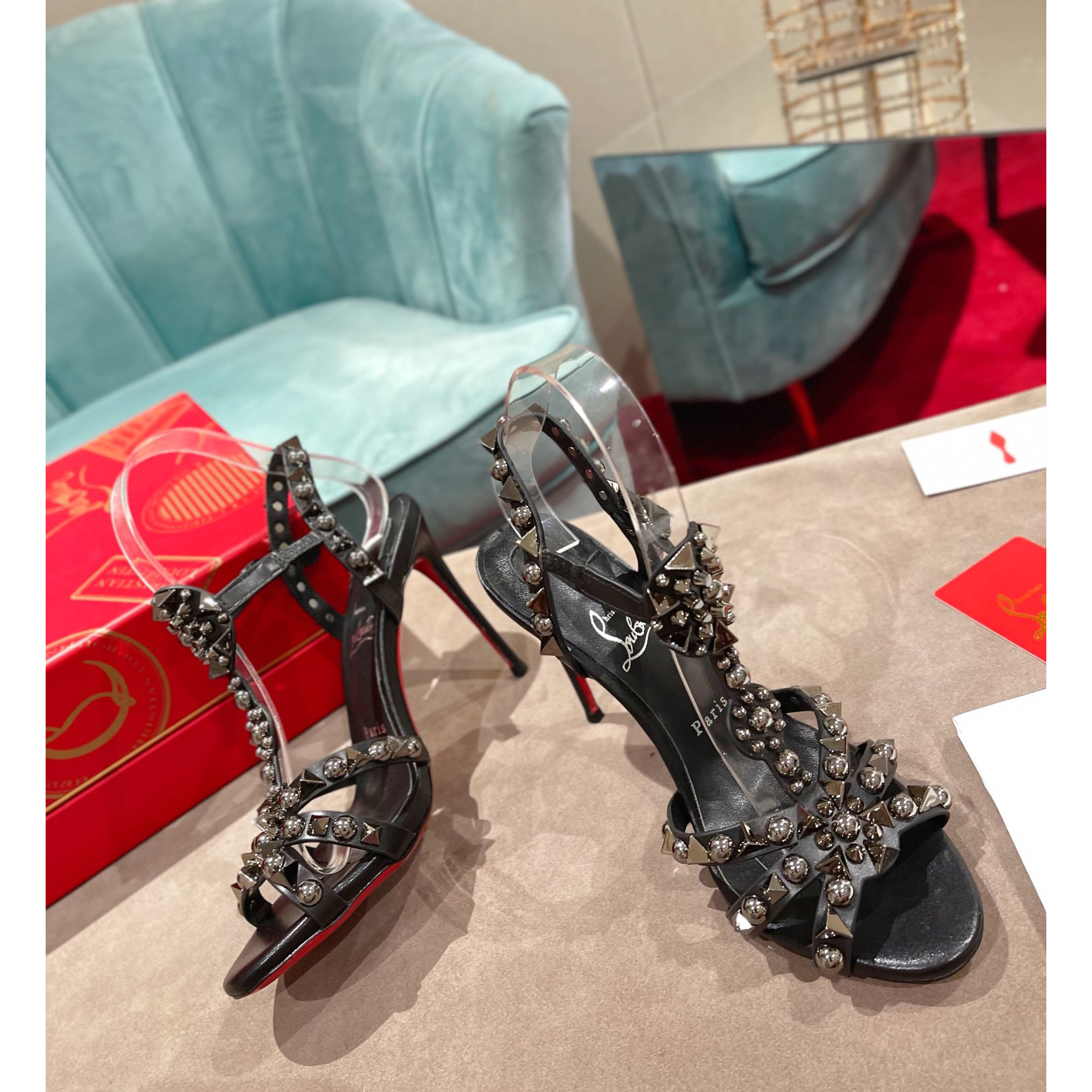 Christian Louboutin Sandale (10 cm Absatzhöhe) - EUR FASHION