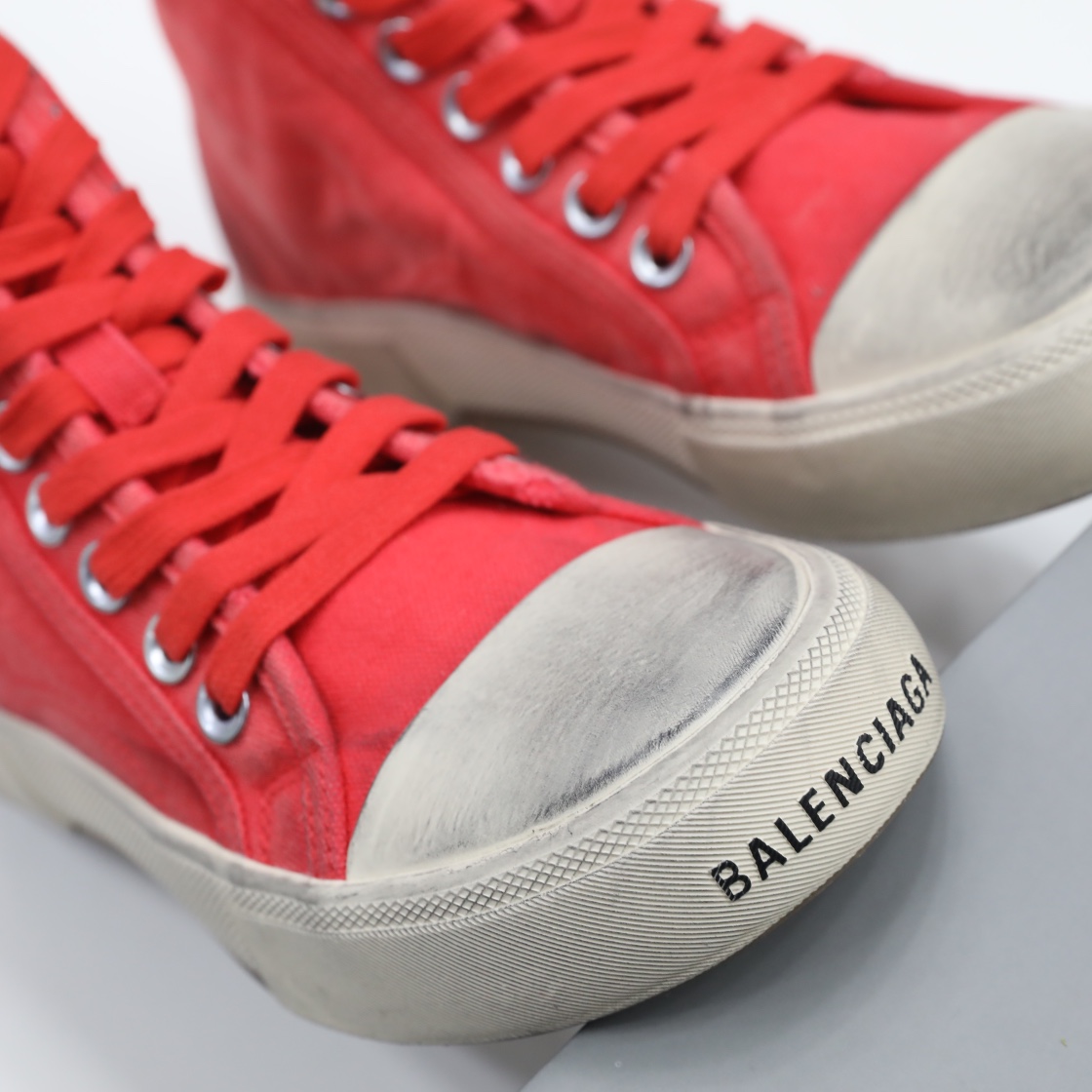 Balenciaga Paris High-Top-Sneaker für Herren in Rot - EUR FASHION
