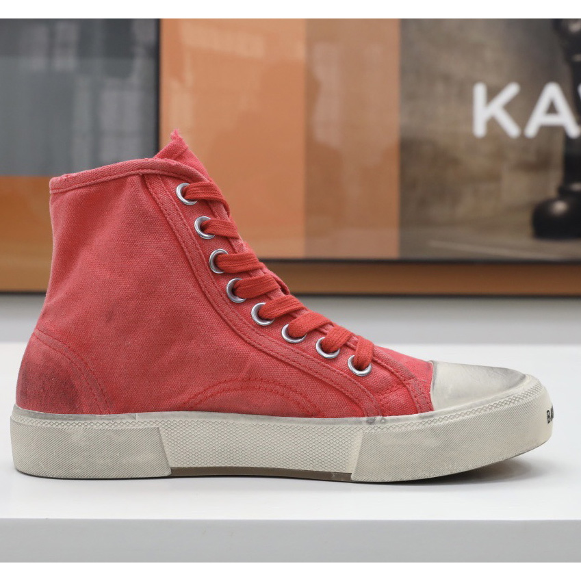 Balenciaga Paris High-Top-Sneaker für Herren in Rot - EUR FASHION