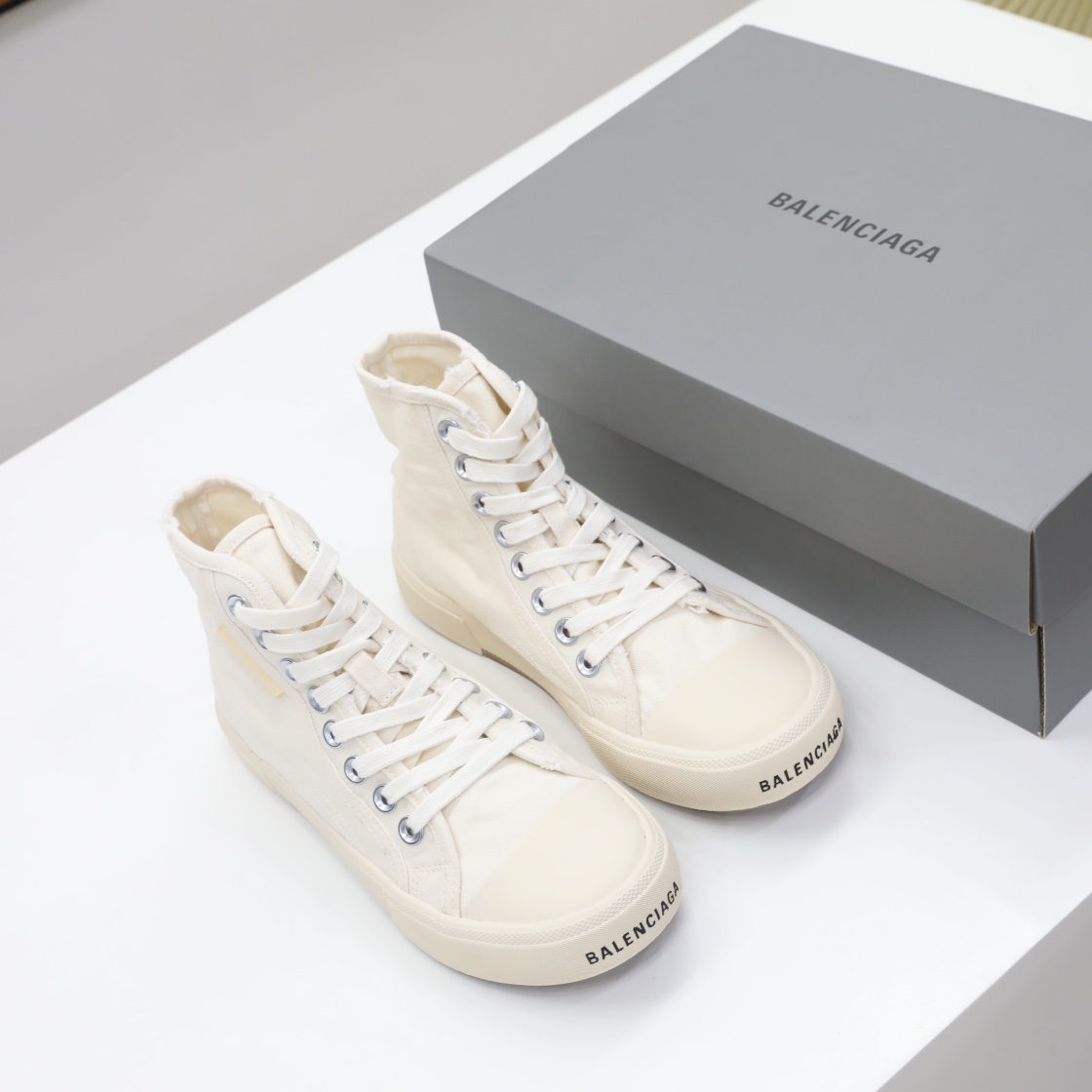 Balenciaga Paris High-Top-Sneaker für Herren in Weiß - EUR FASHION