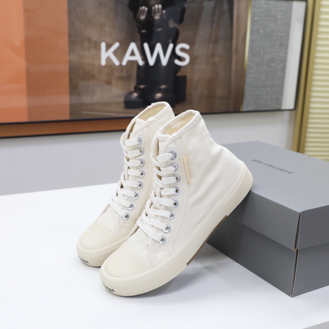 Balenciaga Paris High-Top-Sneaker für Herren in Weiß - EUR FASHION