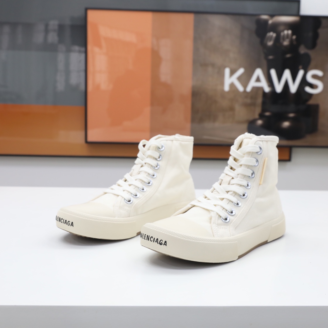 Balenciaga Paris High-Top-Sneaker für Herren in Weiß - EUR FASHION