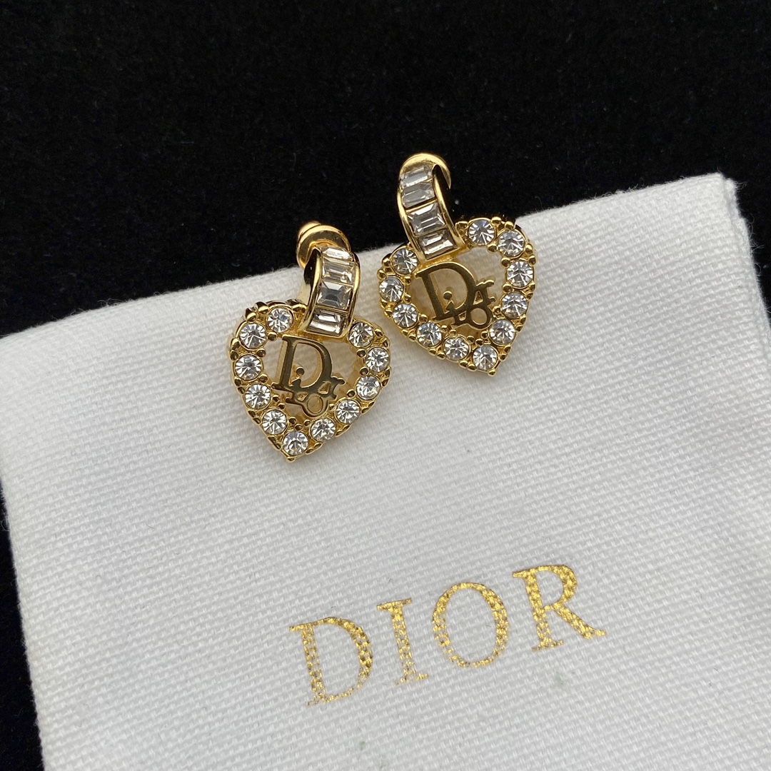 Dior Pfirsichherz-Vollbohrohrringe - EUR FASHION