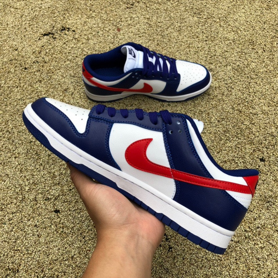 Nike Damen Dunk Low GS „Weiß und Universitätsrot“ Sneaker DD1503-119 - EUR FASHION
