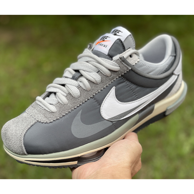 Sacai x Nike Air Zoom Cortez SP 4.0 „Grau Weiß“ 4.0 Sneaker DQ0581 001 - EUR FASHION