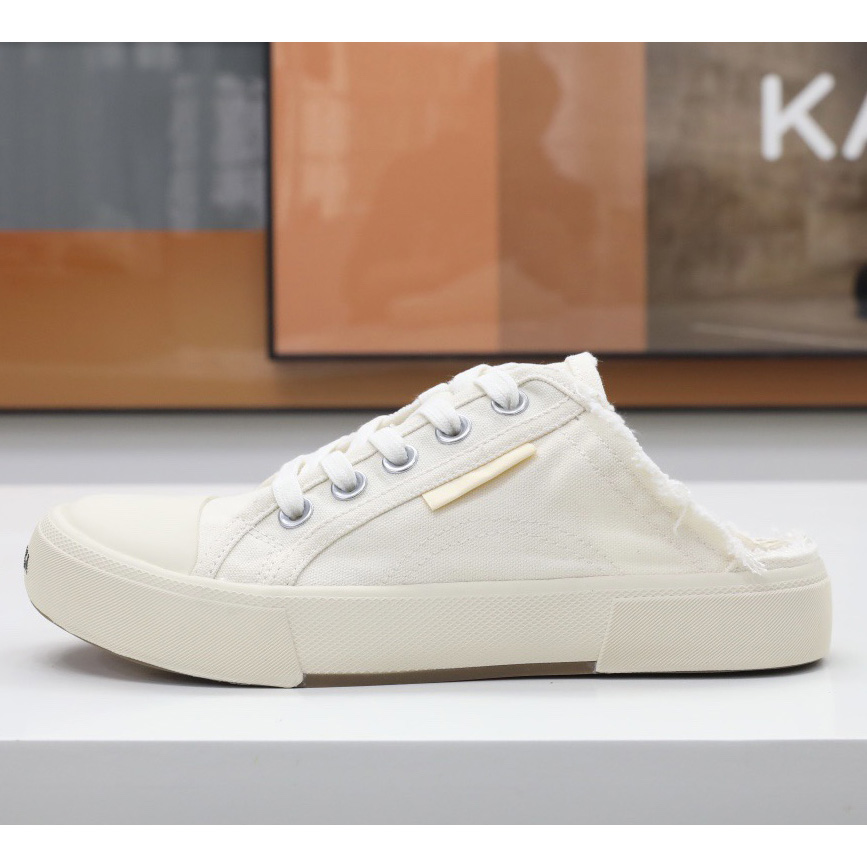 Balenciaga Herren Paris Sneaker Mule in Weiß - EUR FASHION