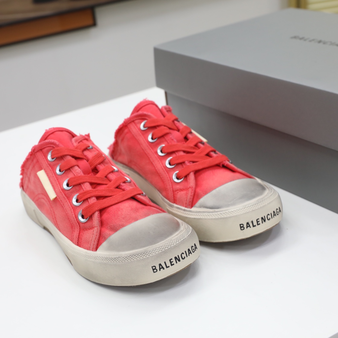 Balenciaga Herren Paris Sneaker Mule in Rot - EUR FASHION