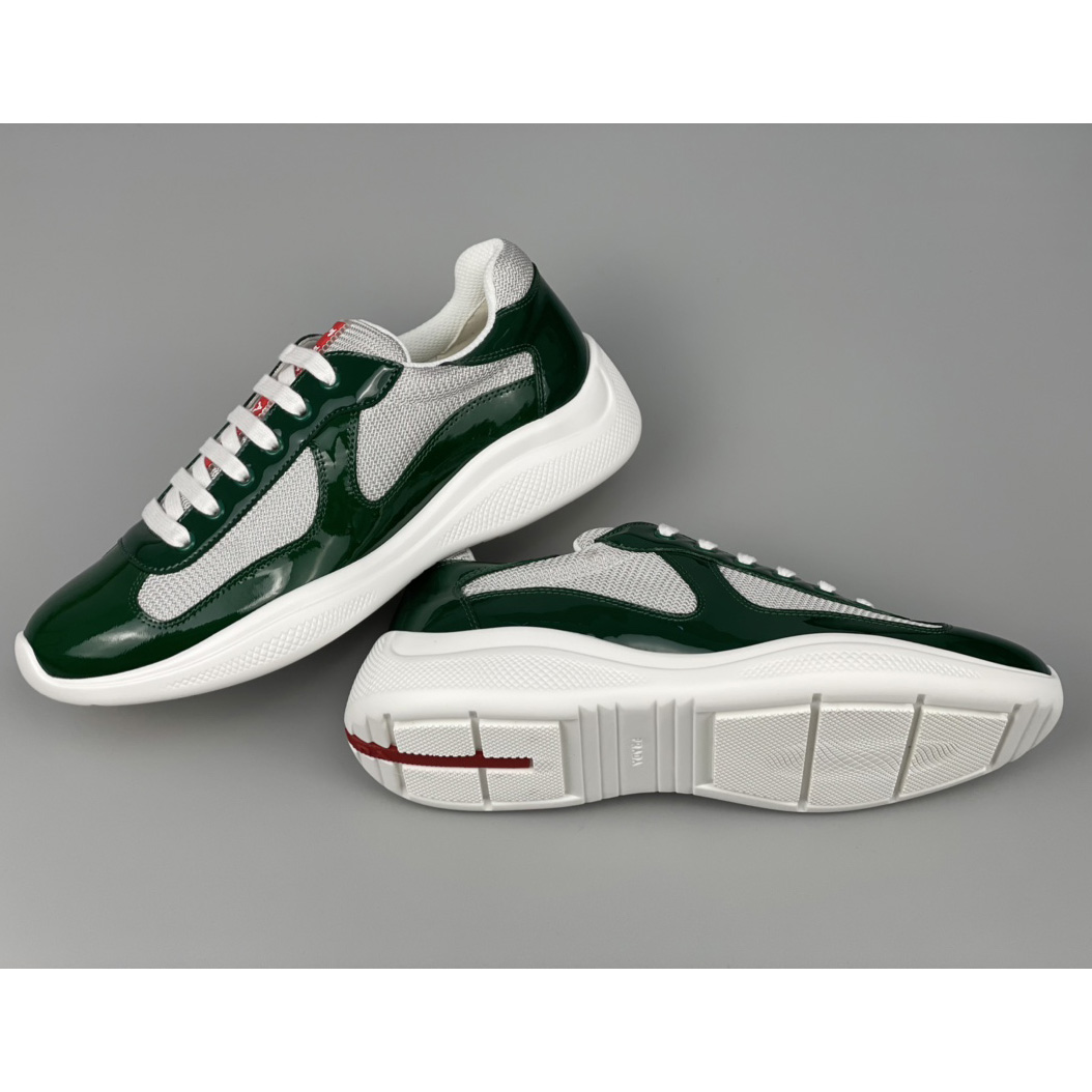 Prada America's Cup-Sneaker für Herren in Grün (nach britischer Größe) - EUR FASHION