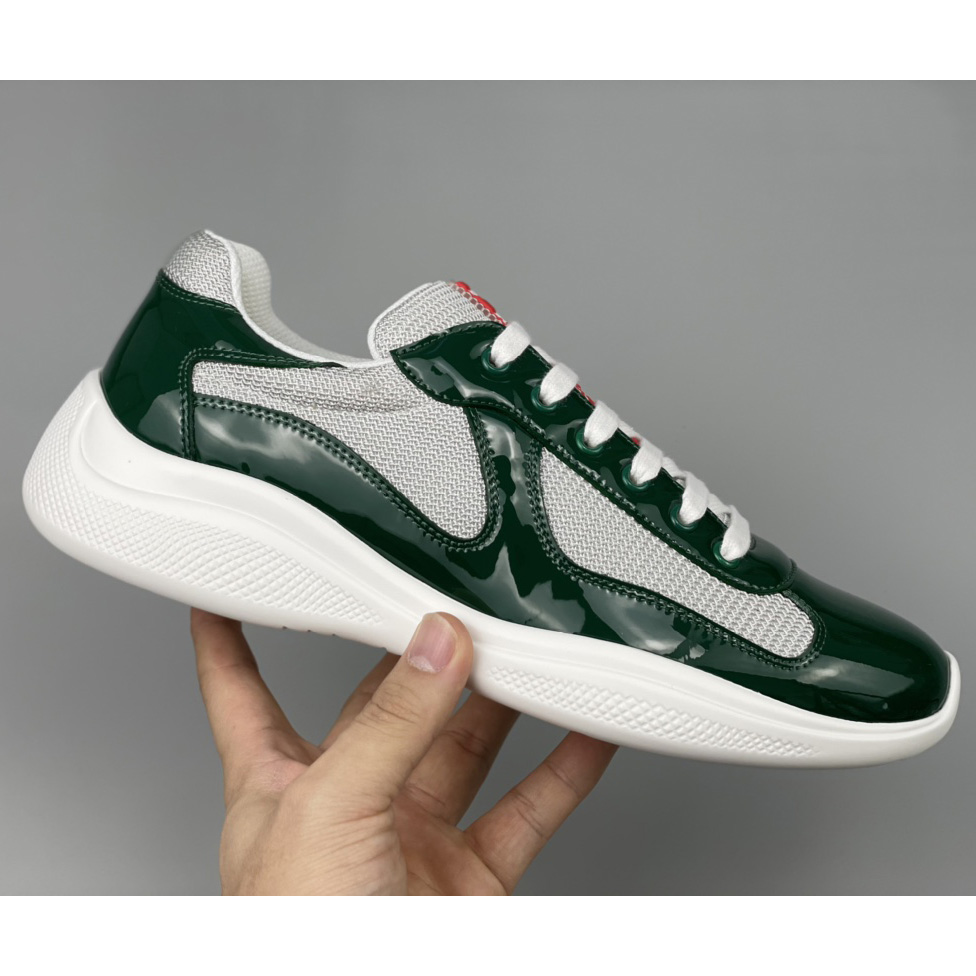 Prada America's Cup-Sneaker für Herren in Grün (nach britischer Größe) - EUR FASHION