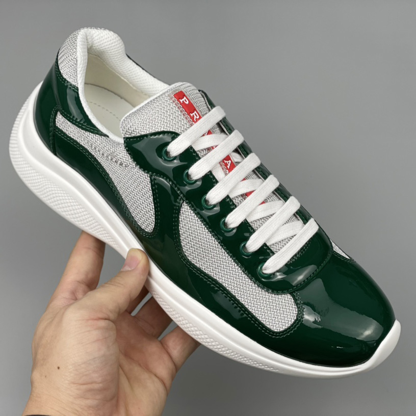 Prada America's Cup-Sneaker für Herren in Grün (nach britischer Größe) - EUR FASHION