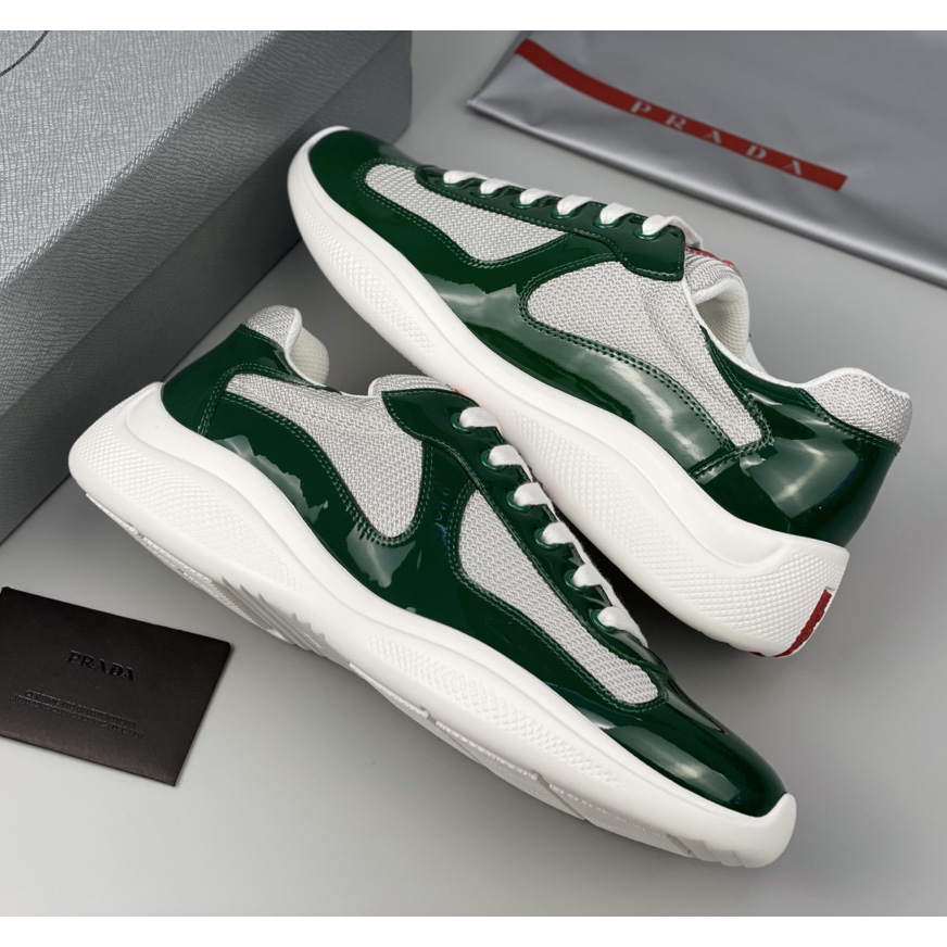 Prada America's Cup-Sneaker für Herren in Grün (nach britischer Größe) - EUR FASHION