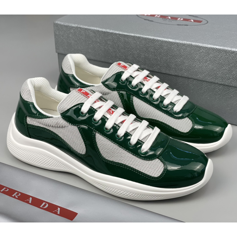 Prada America's Cup-Sneaker für Herren in Grün (nach britischer Größe) - EUR FASHION