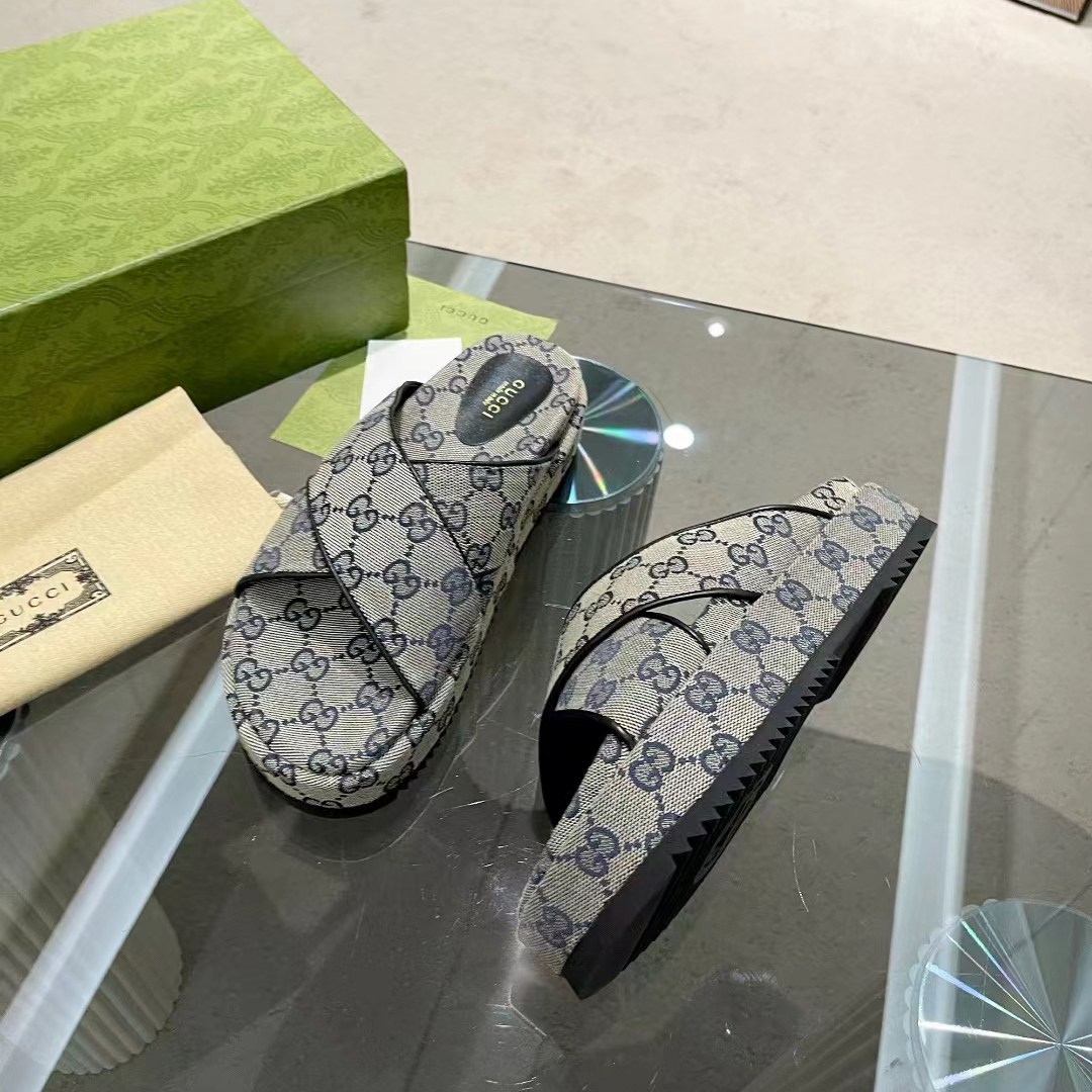 Gucci Damen-GG-Plateau-Slide-Sandale - EUR FASHION
