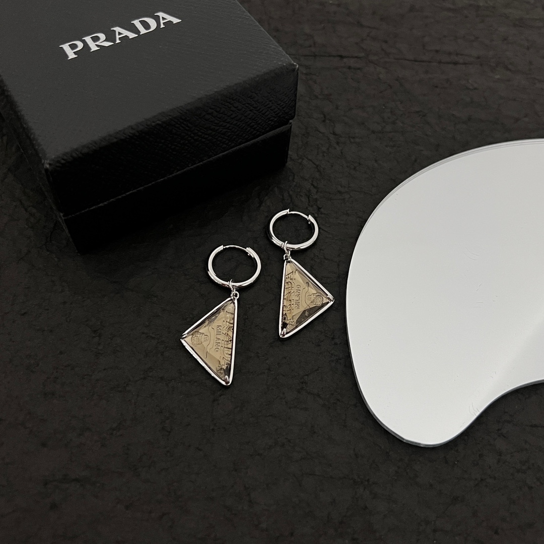 Prada Stone Jewels Anhänger-Ohrring - EUR FASHION