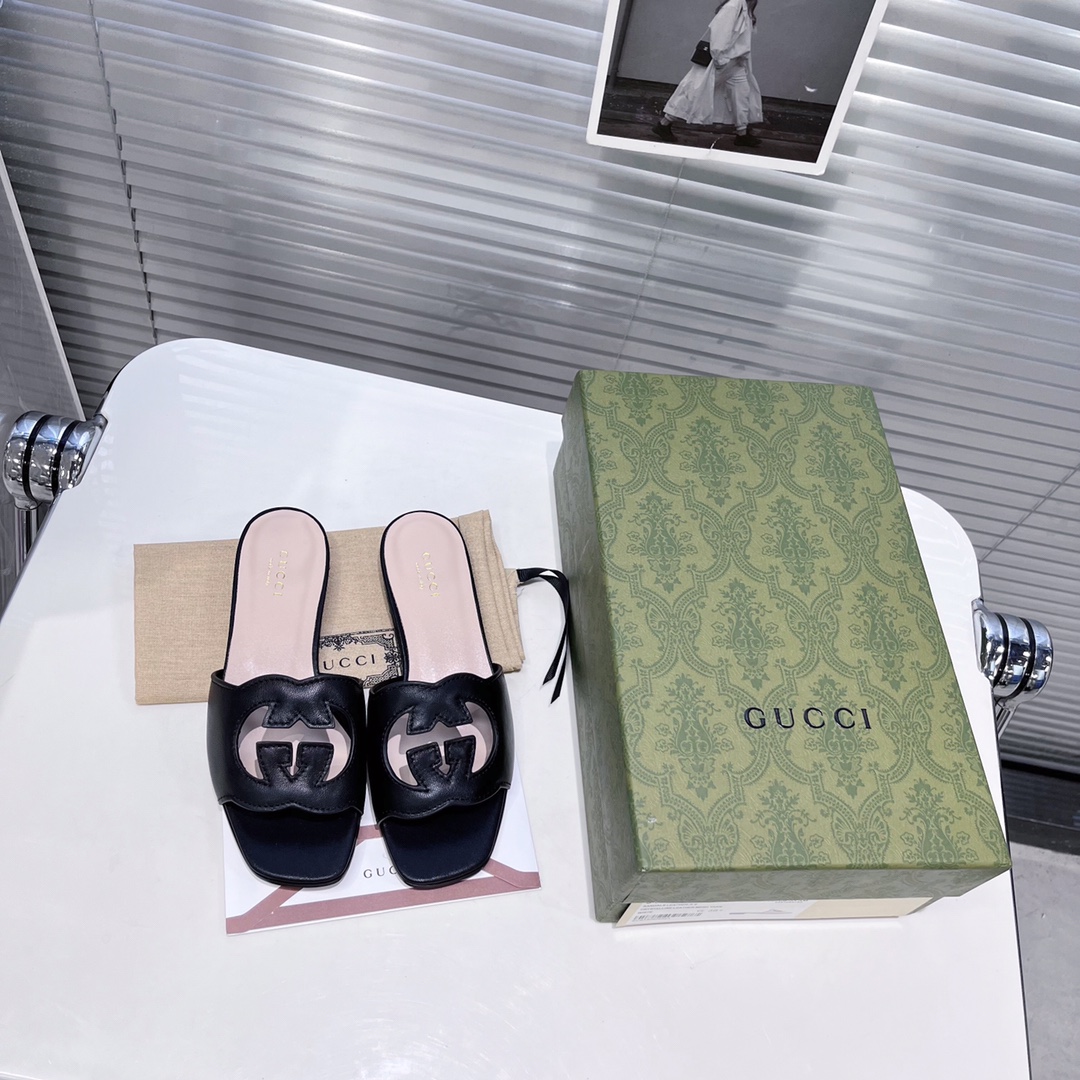 Gucci Damen GG Slide Sandale - EUR FASHION