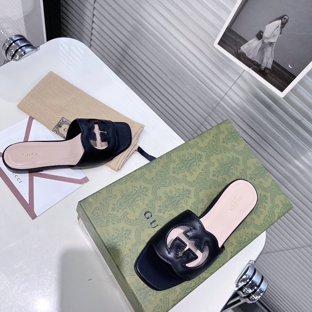 Gucci Damen GG Slide Sandale - EUR FASHION