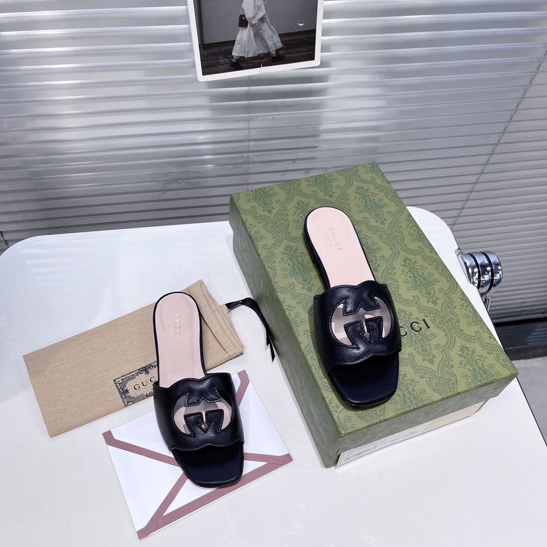 Gucci Damen GG Slide Sandale - EUR FASHION