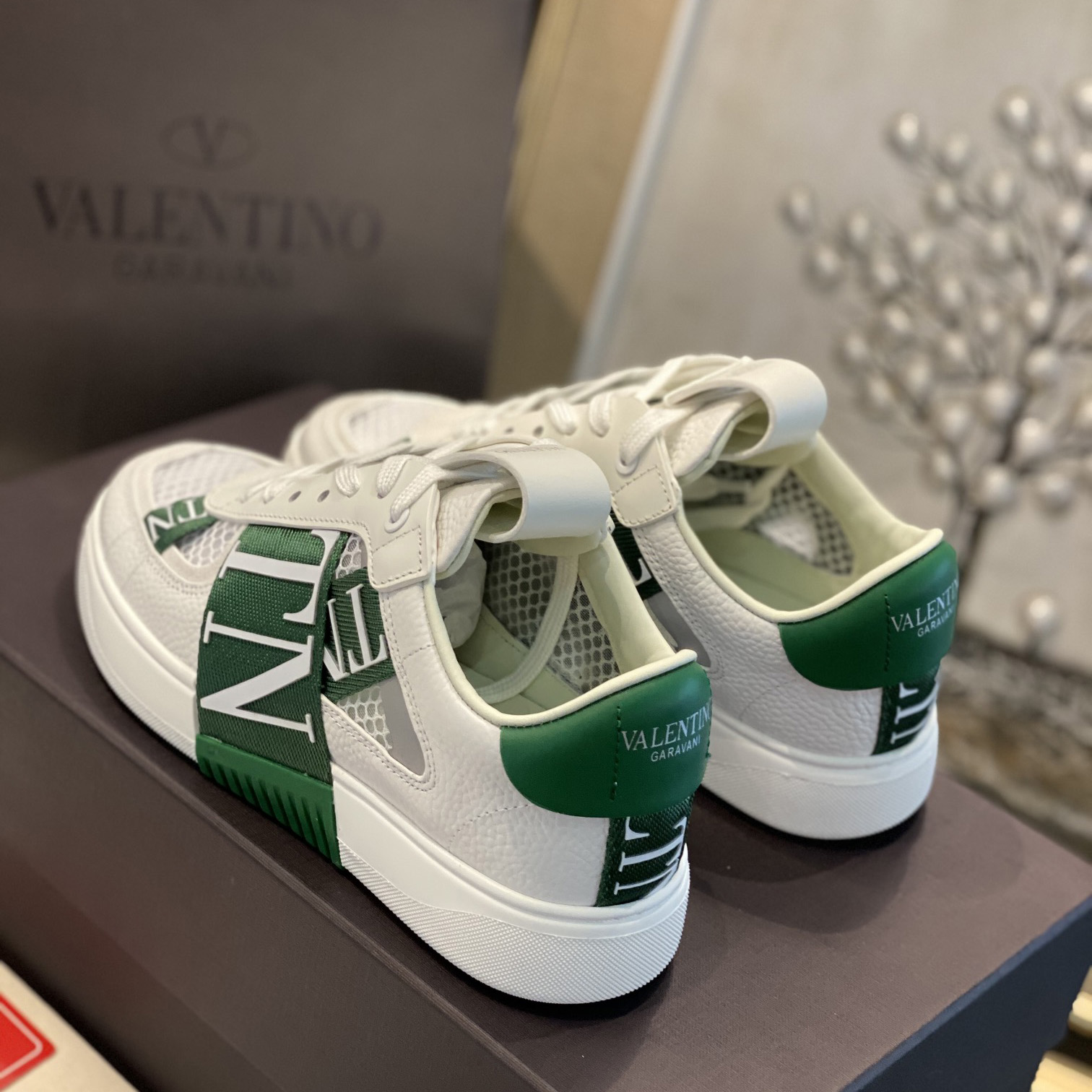 Valenti VL7N Low-Top-Sneaker aus Kalbsleder und Netzstoff mit Bändern - EUR FASHION