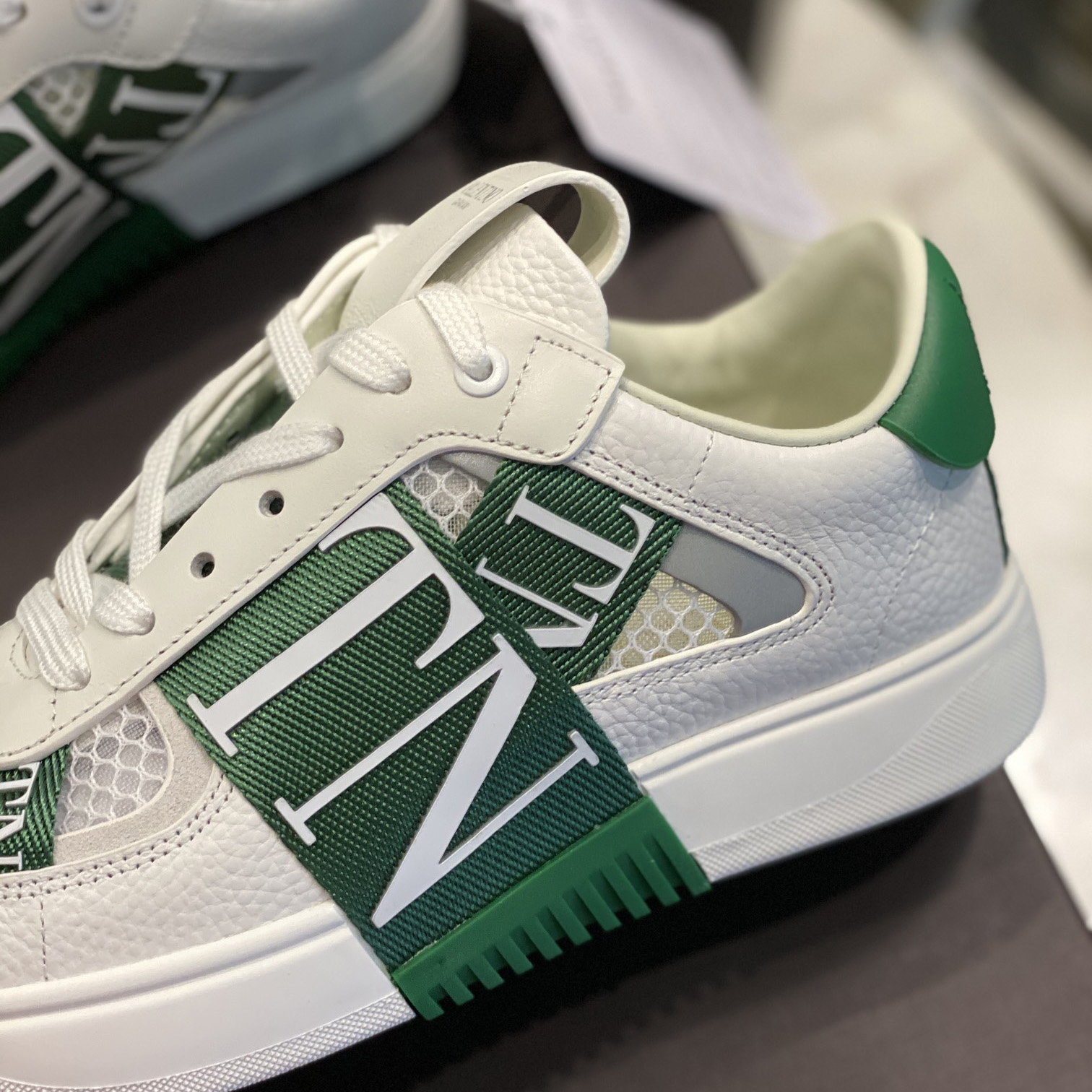 Valenti VL7N Low-Top-Sneaker aus Kalbsleder und Netzstoff mit Bändern - EUR FASHION