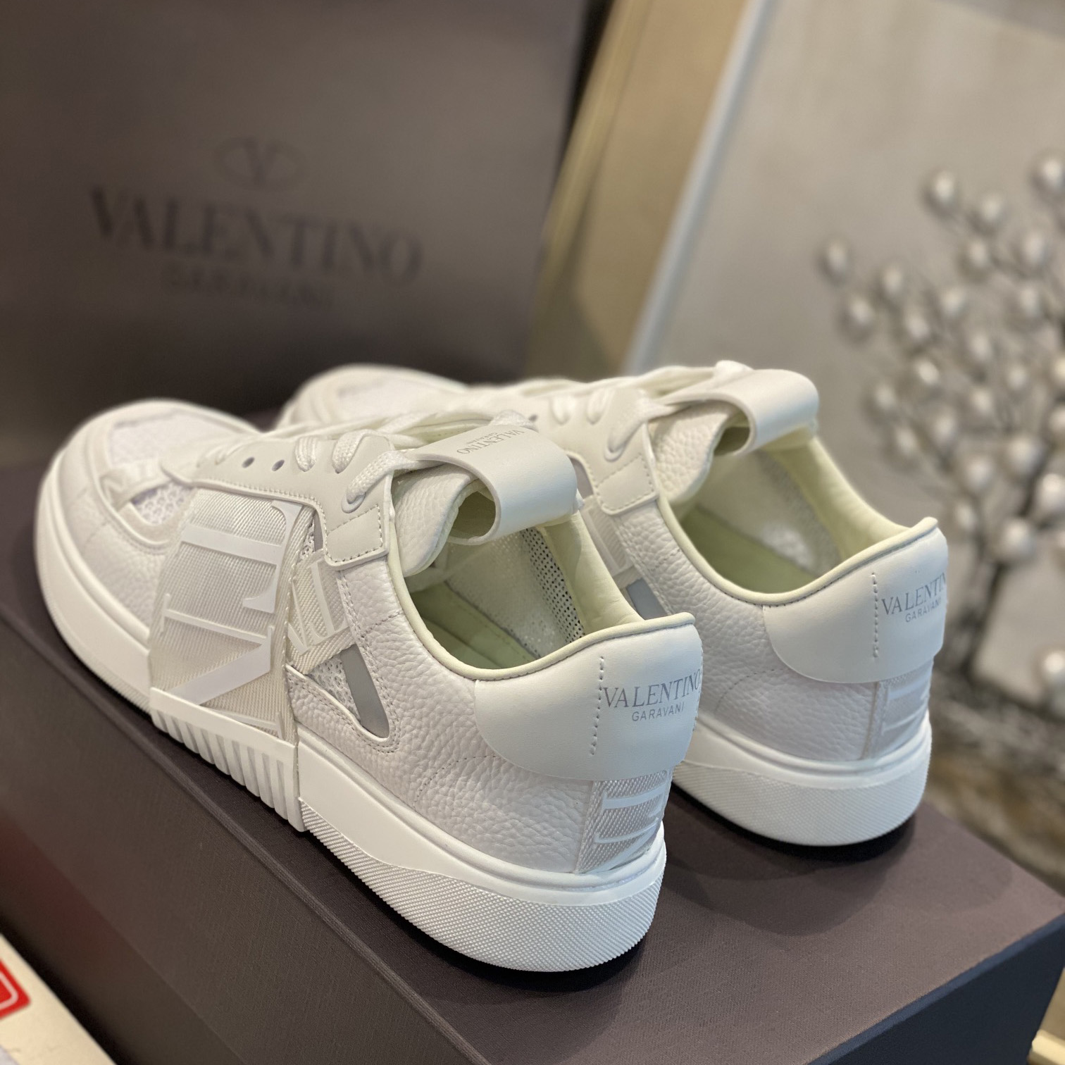 Valenti VL7N Low-Top-Sneaker aus Kalbsleder und Netzstoff mit Bändern - EUR FASHION