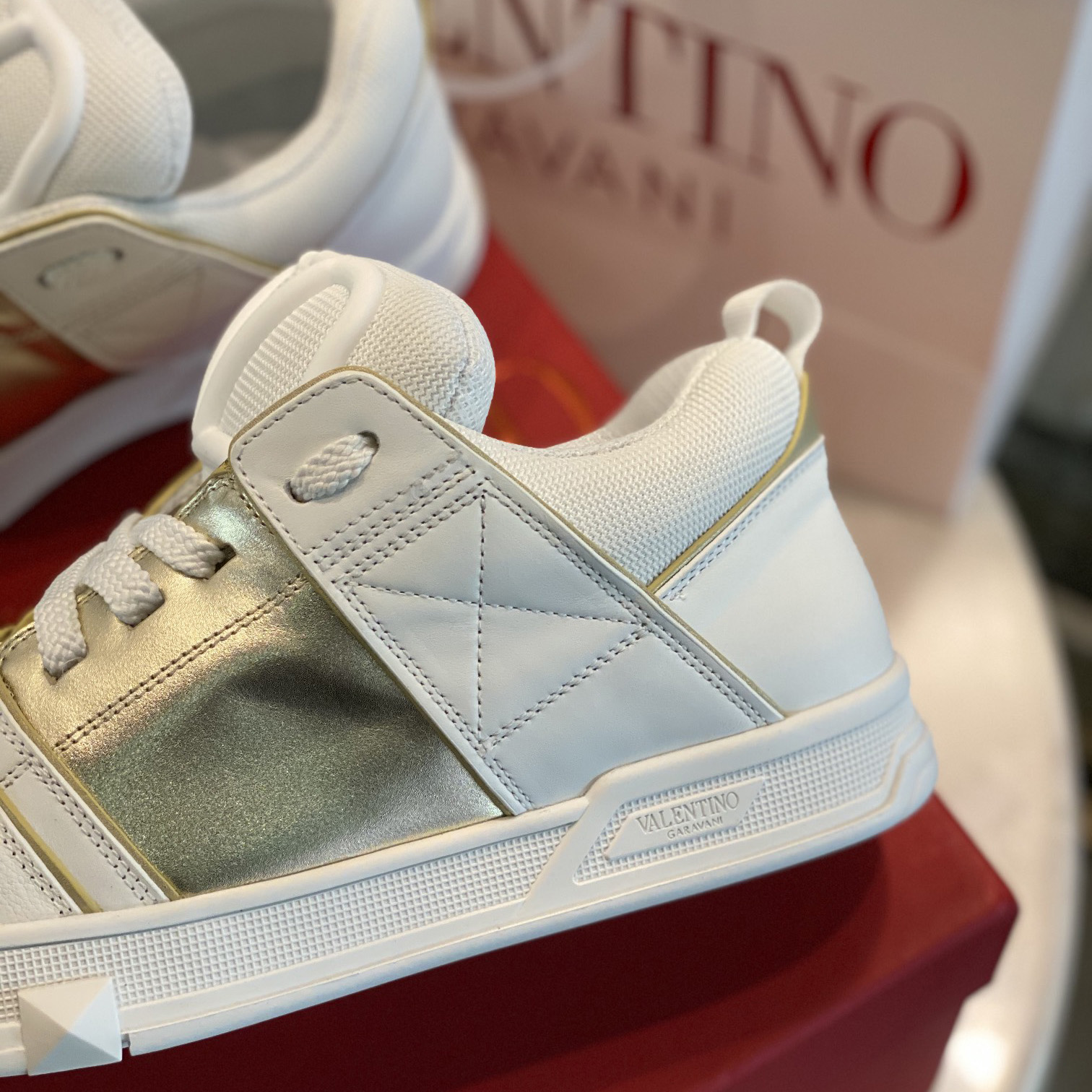 Valenti Open Skate Sneaker aus Kalbsleder und Stoff - EUR FASHION