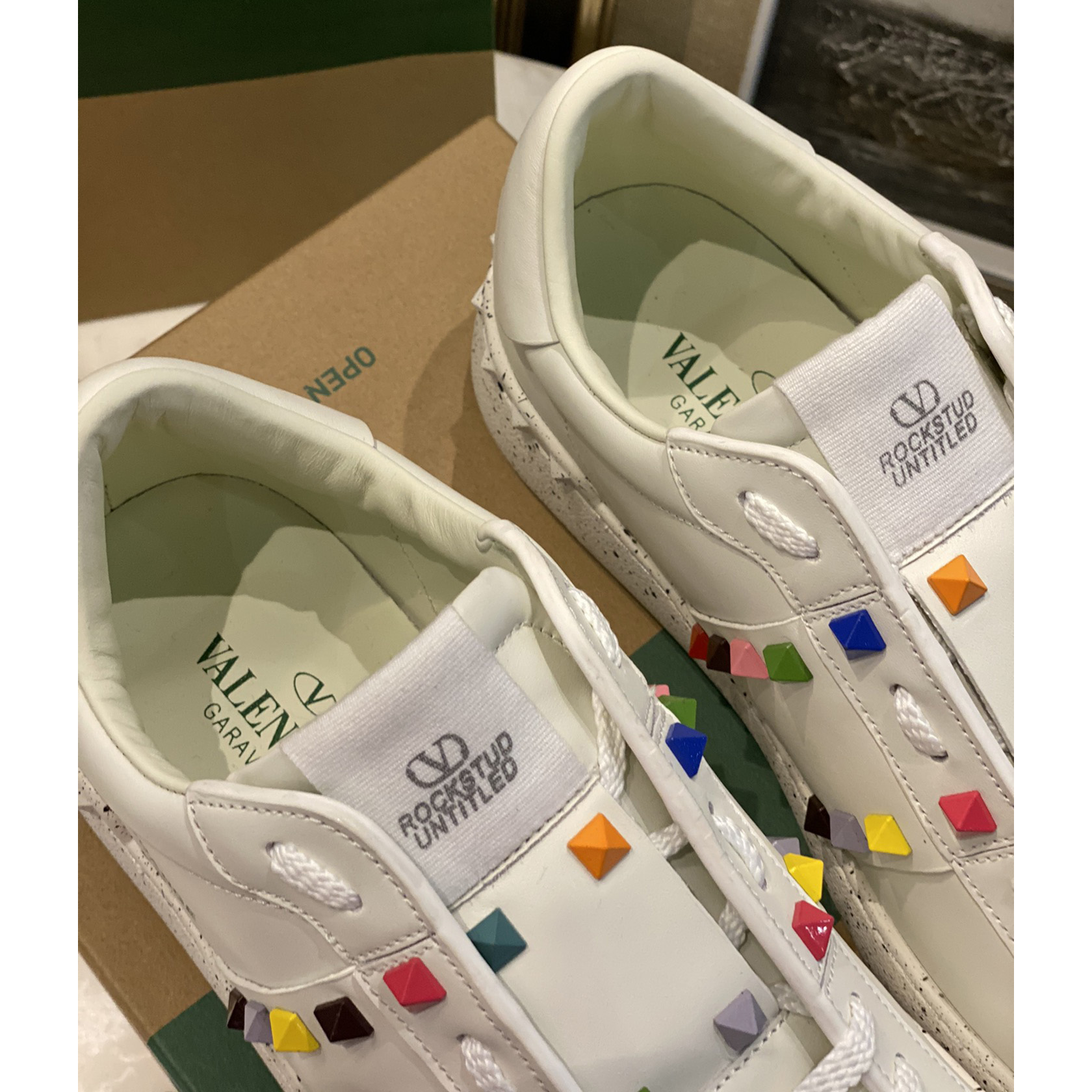 Valenti Open For A Change Sneaker aus biobasiertem Material in Weiß/Mehrfarbig - EUR FASHION