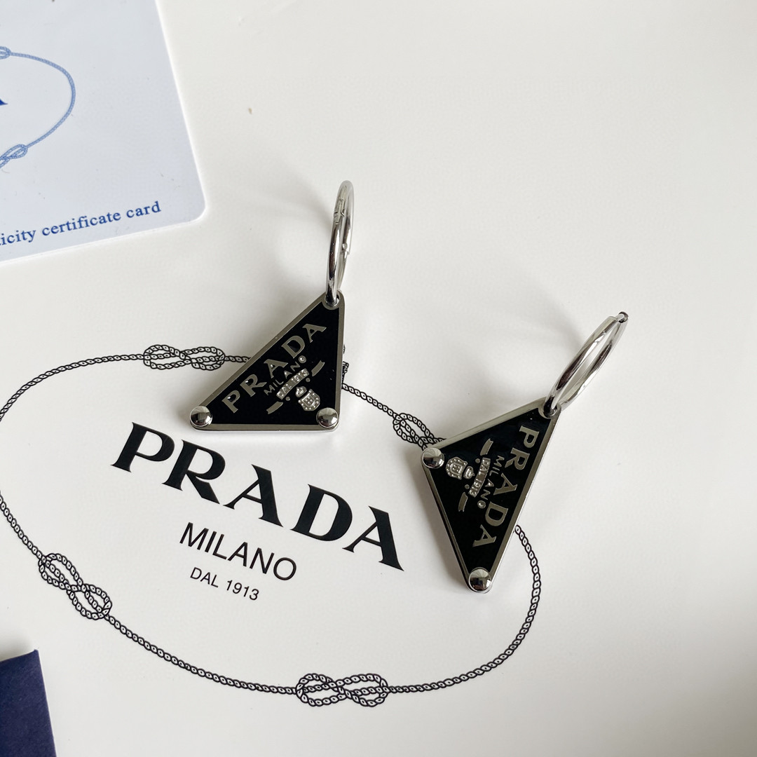 Prada Prada Symbole Anhänger-Ohrring - EUR FASHION