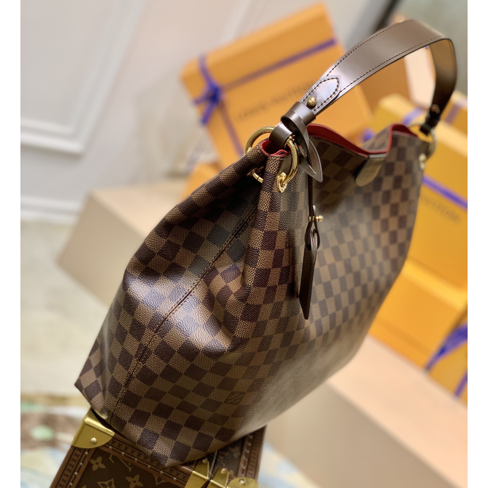 Louis Vuitton Anmutiger MM Hobo (41-35-14CM) - EUR FASHION