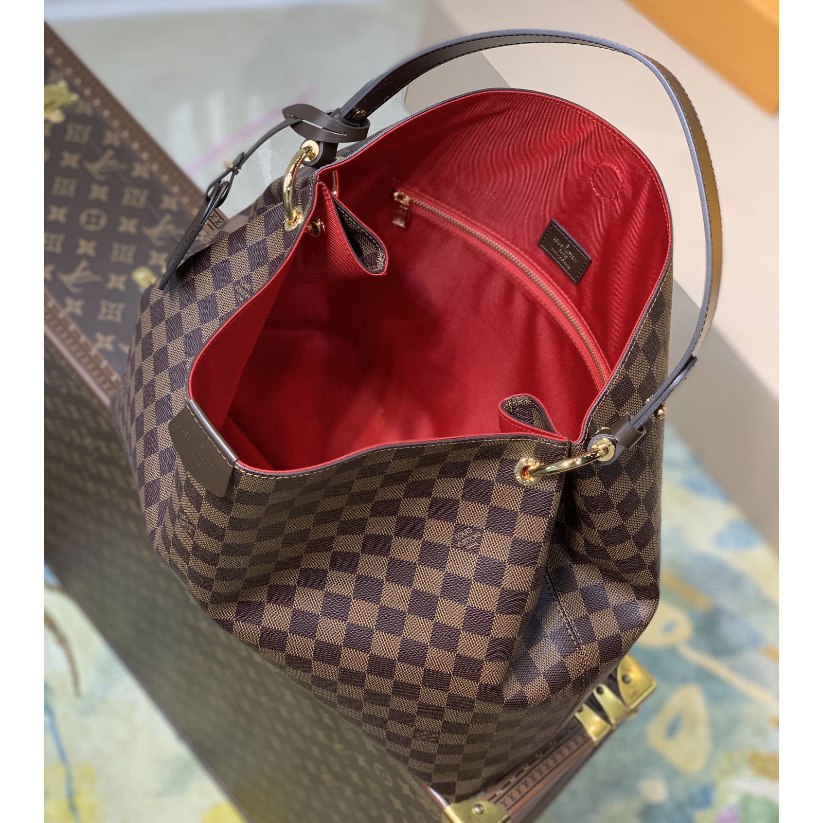 Louis Vuitton Anmutiger MM Hobo (41-35-14CM) - EUR FASHION