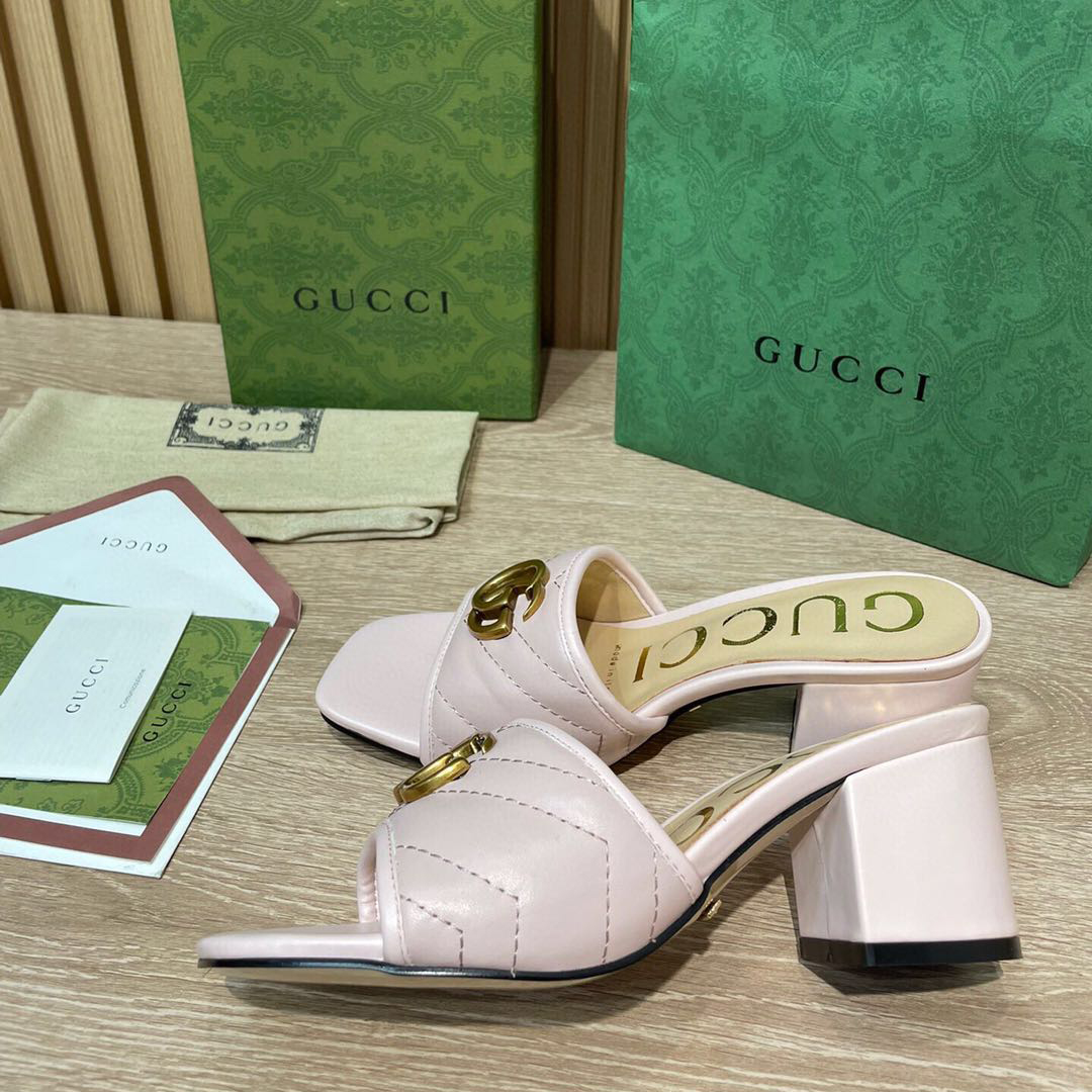 Gucci Damen Double G Slide Sandale - EUR FASHION