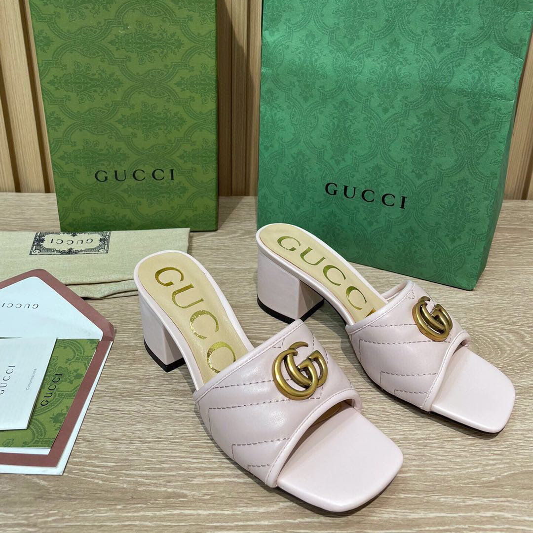 Gucci Damen Double G Slide Sandale - EUR FASHION