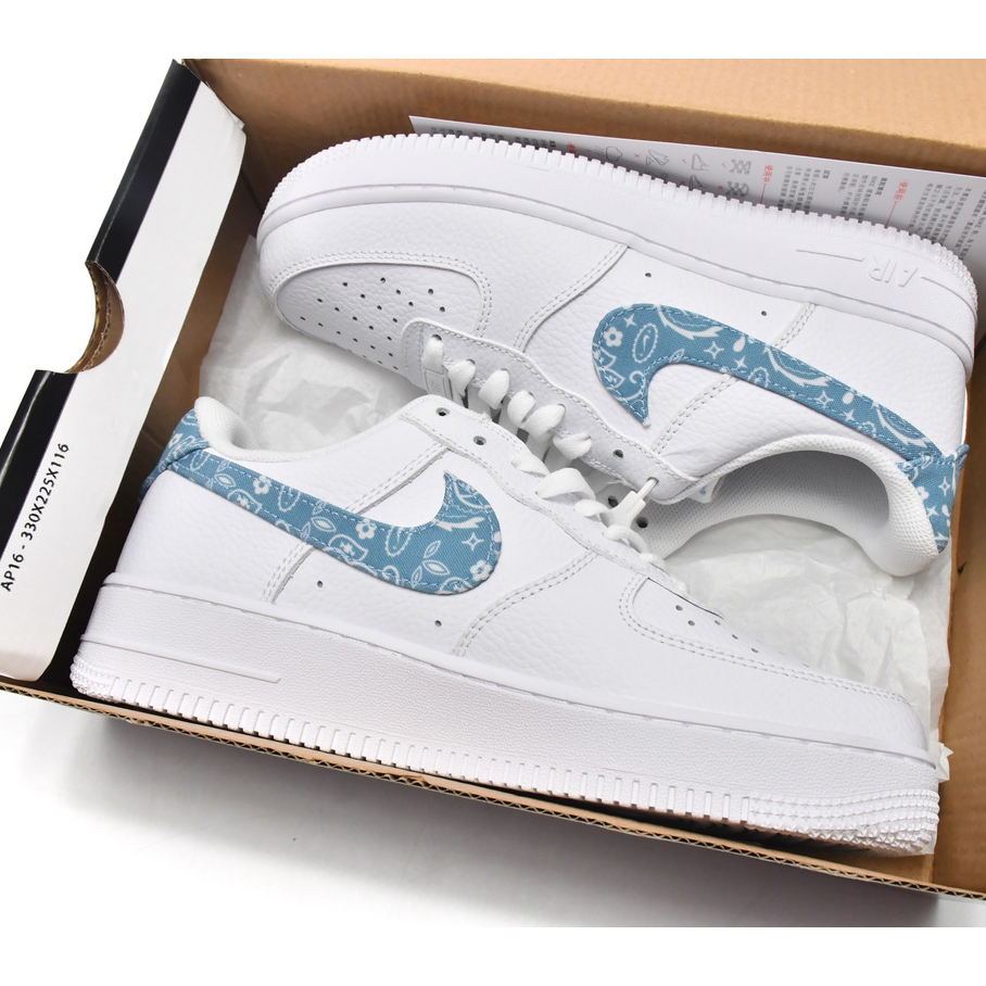 Nike Air Force 1 Low Blauer Paisley-Sneaker DH4406-100 - EUR FASHION