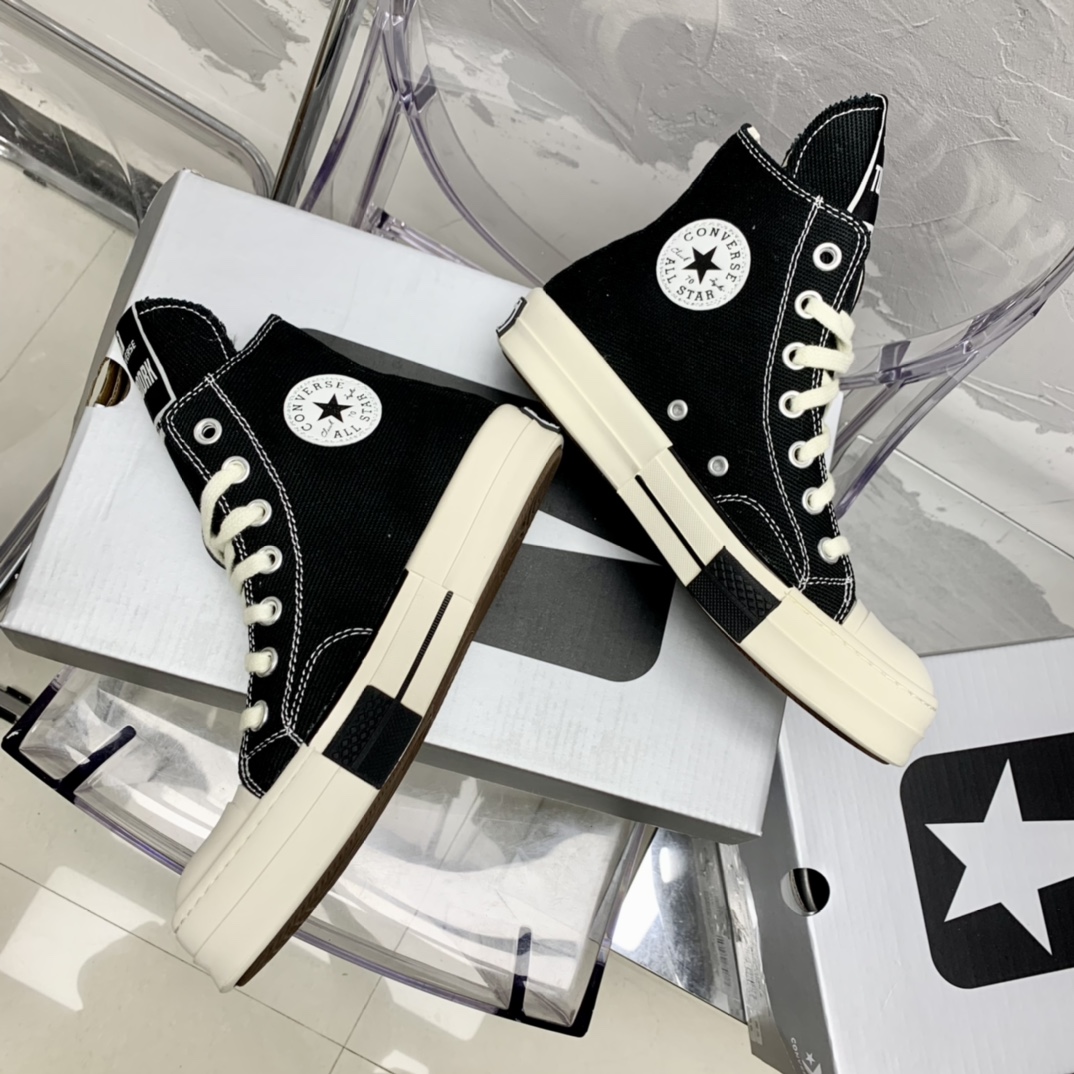 Rick Owensx Converse x Drkshdw Drkstar Hi Sneakers - EUR FASHION