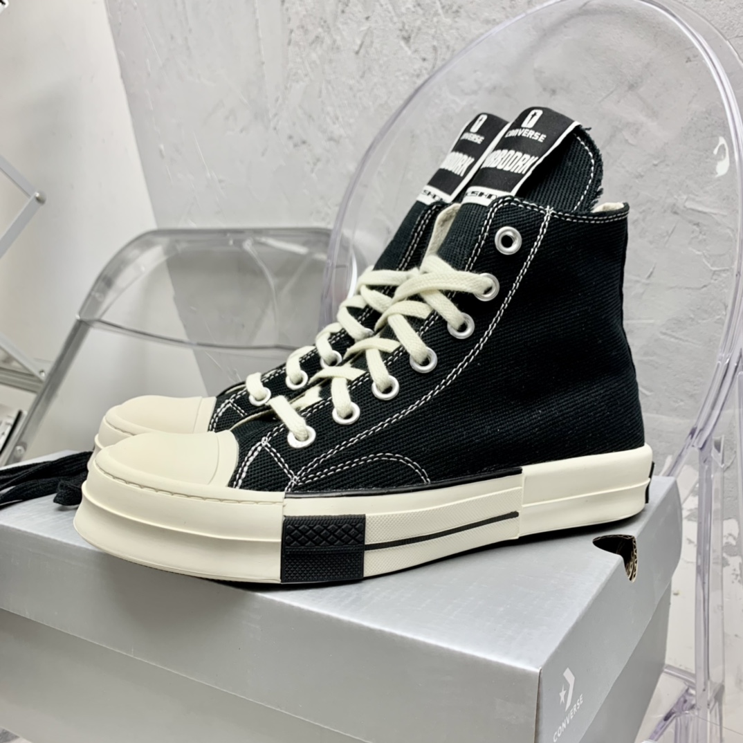 Rick Owensx Converse x Drkshdw Drkstar Hi Sneakers - EUR FASHION