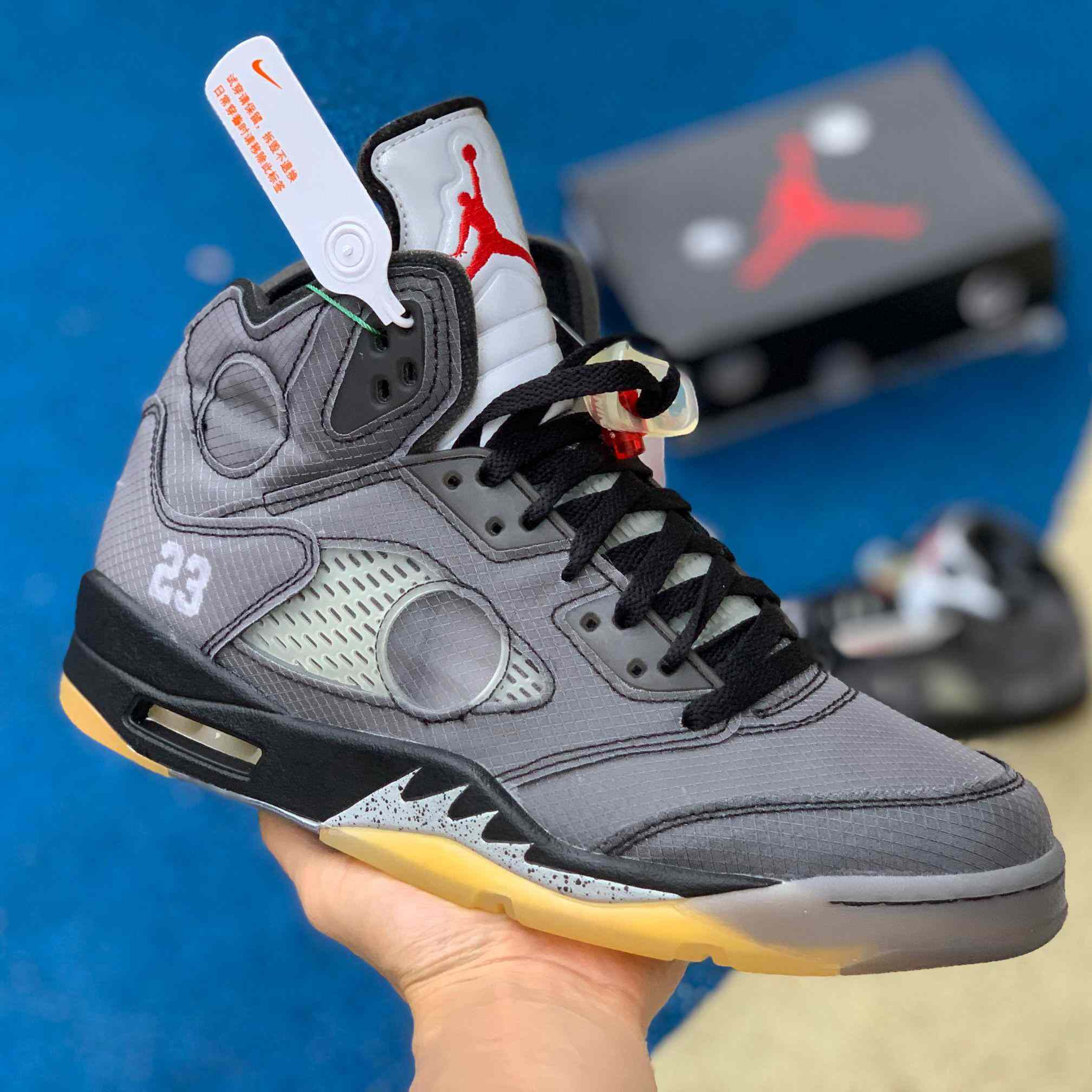 Air Jordan 5 AJ5 x Off-White OW Turnschuhe CT8480-001 - EUR FASHION