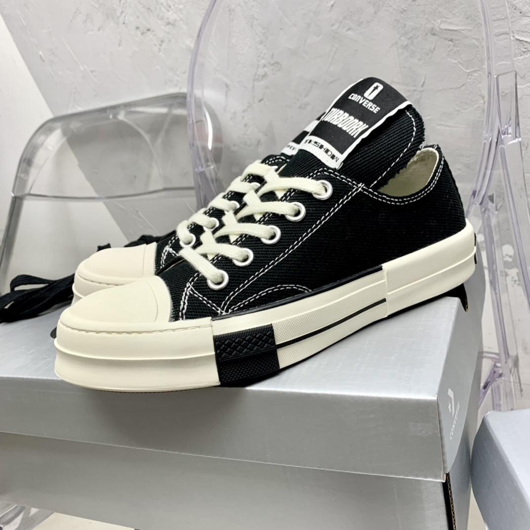 Rick Owensx Converse x Drkshdw Drkstar Hi Sneakers - EUR FASHION