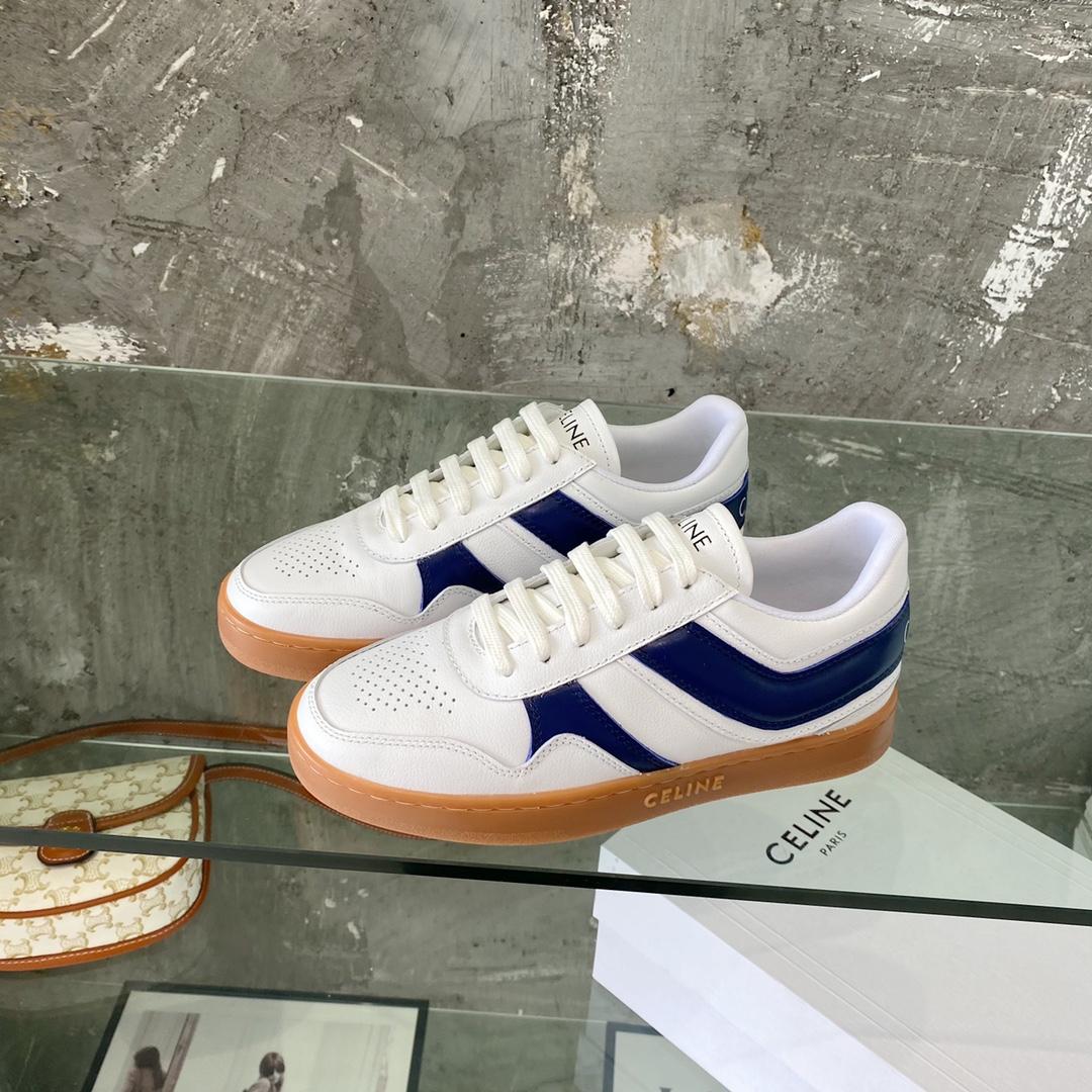 Celine Trainer Low Schnür-Sneaker aus Kalbsleder - EUR FASHION