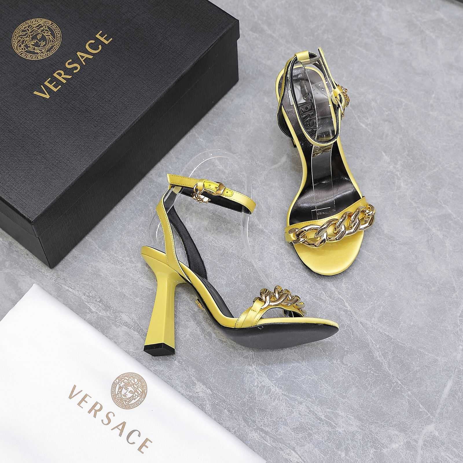 Versace Medusa Chain High Heel Sandalen - EUR FASHION