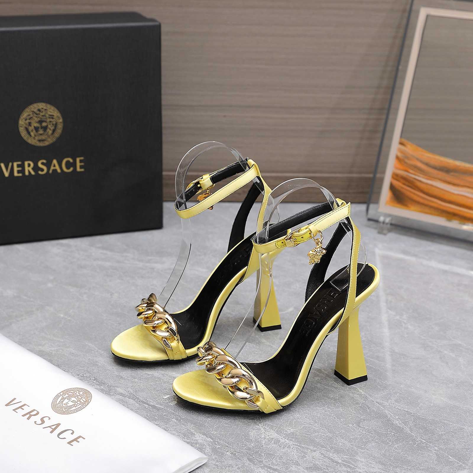 Versace Medusa Chain High Heel Sandalen - EUR FASHION