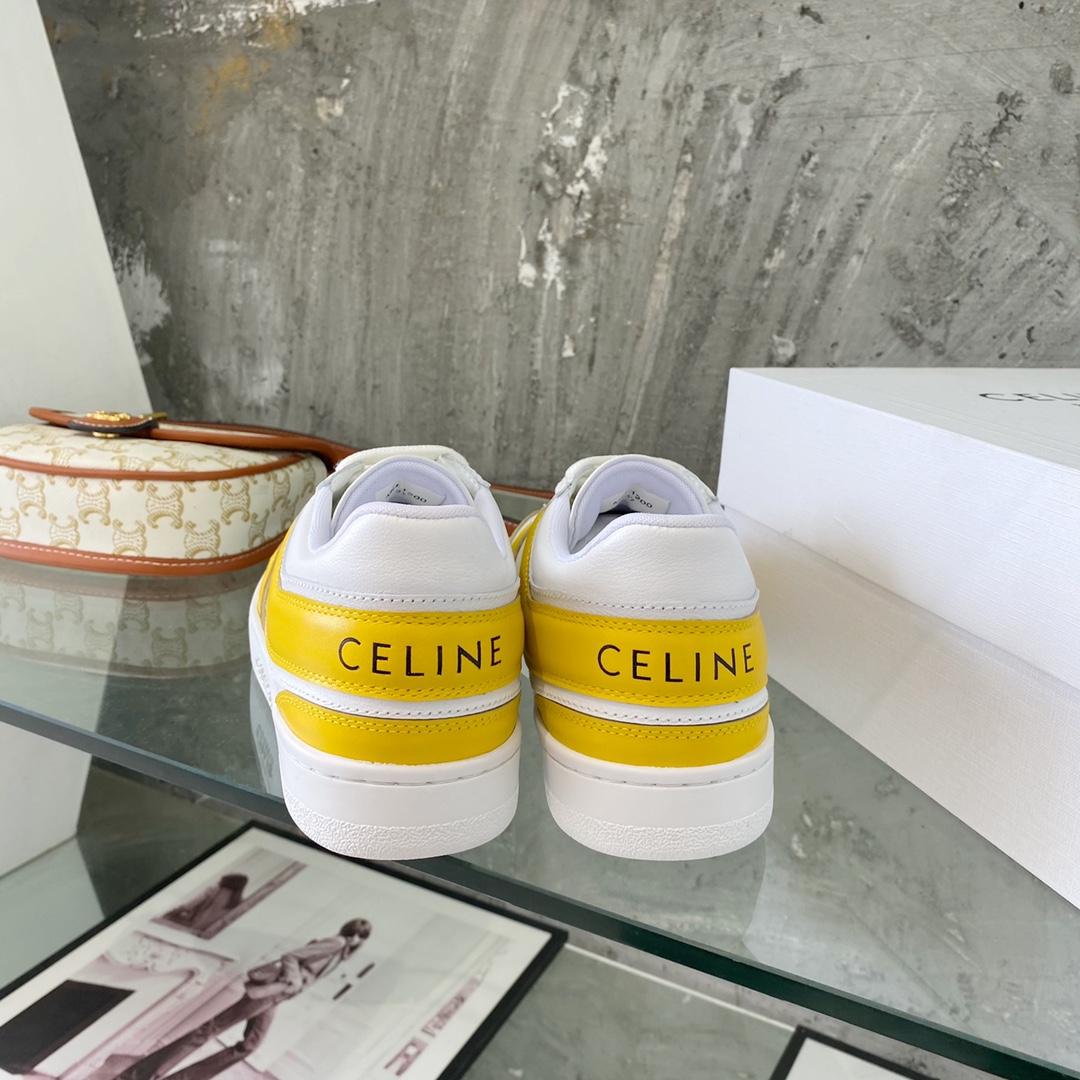 Celine Trainer Low Schnür-Sneaker aus Kalbsleder - EUR FASHION