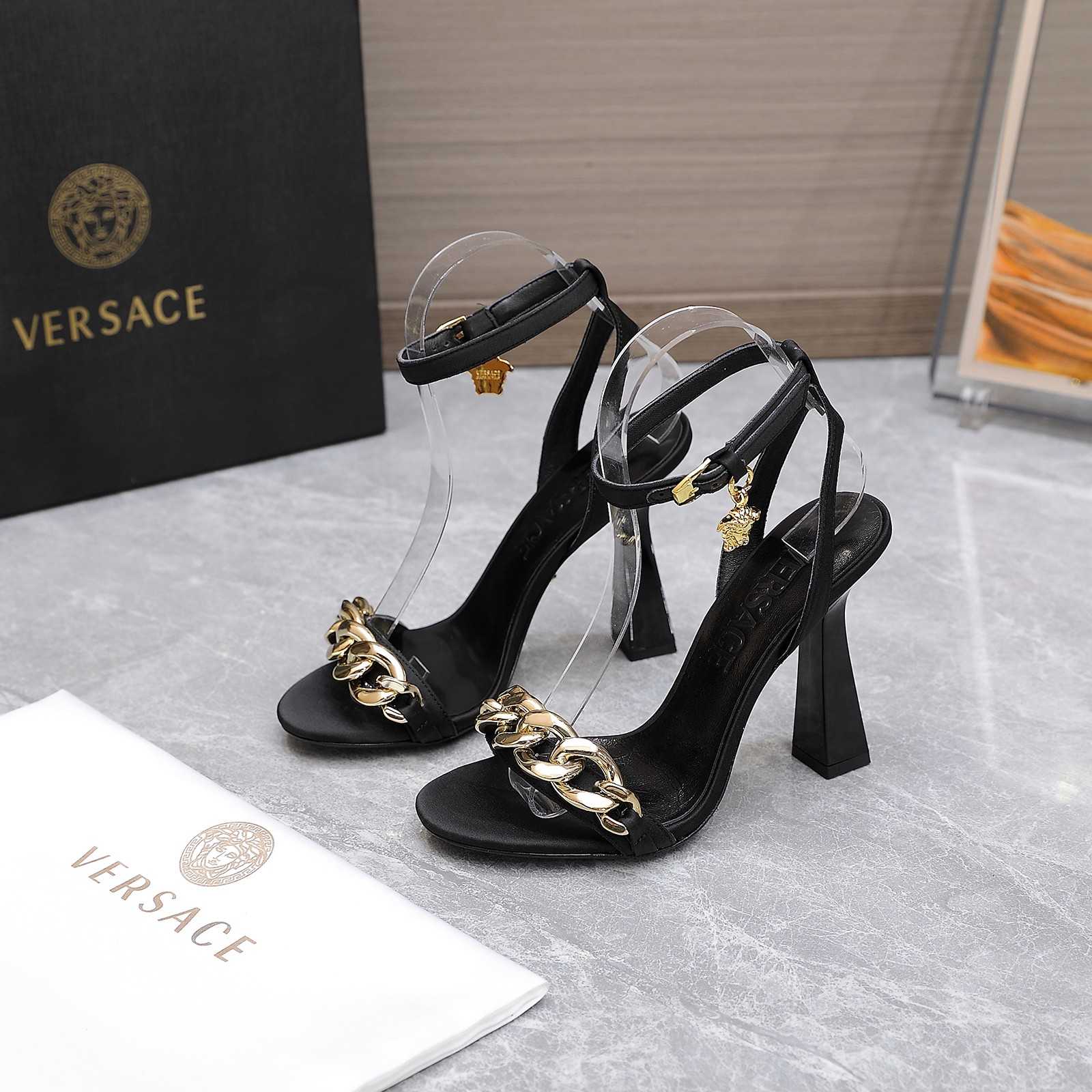 Versace Medusa Chain High Heel Sandalen - EUR FASHION