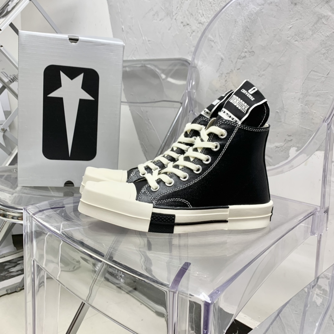 Rick Owens x Converse x Drkshdw Turbodrk Sneakers - EUR FASHION