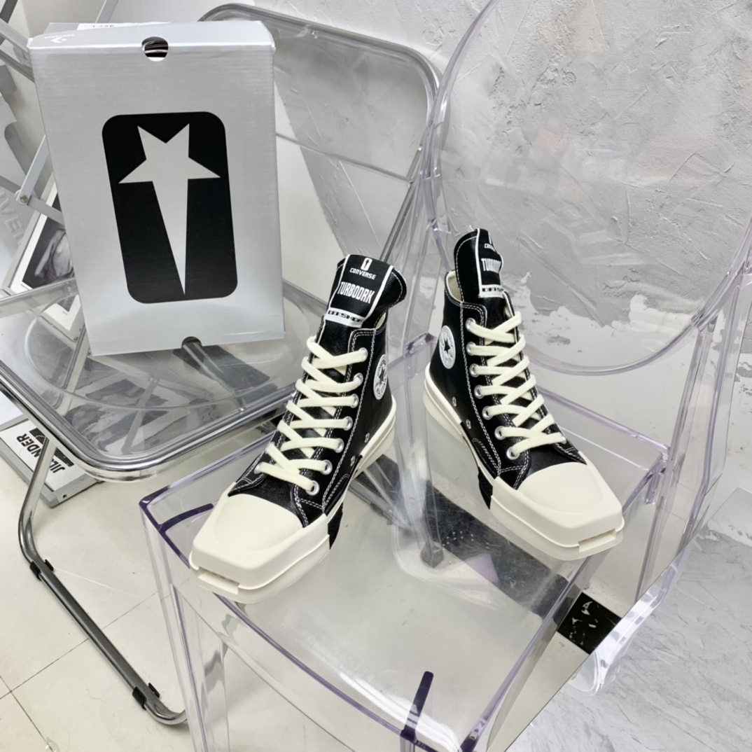 Rick Owens x Converse x Drkshdw Turbodrk Sneakers - EUR FASHION