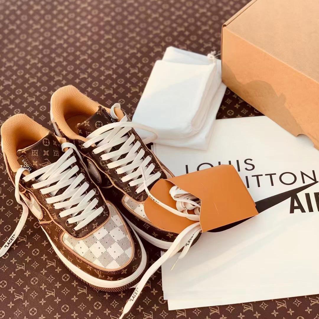 Louis Vuitton x Nike Air Force 1 Sneaker (in britischer Größe) - EUR FASHION