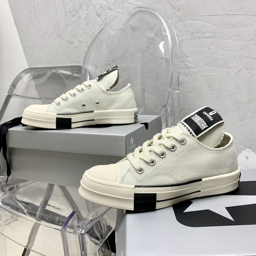 Rick Owensx Converse x Drkshdw Drkstar Hi Sneakers - EUR FASHION