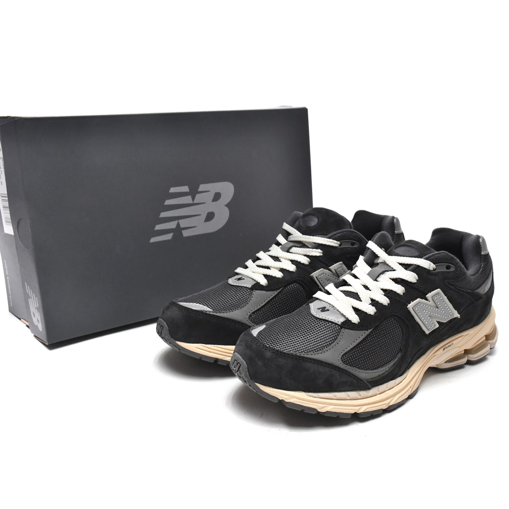 New Balance 2002R Grau Schwarze Turnschuhe M2002RHO - EUR FASHION