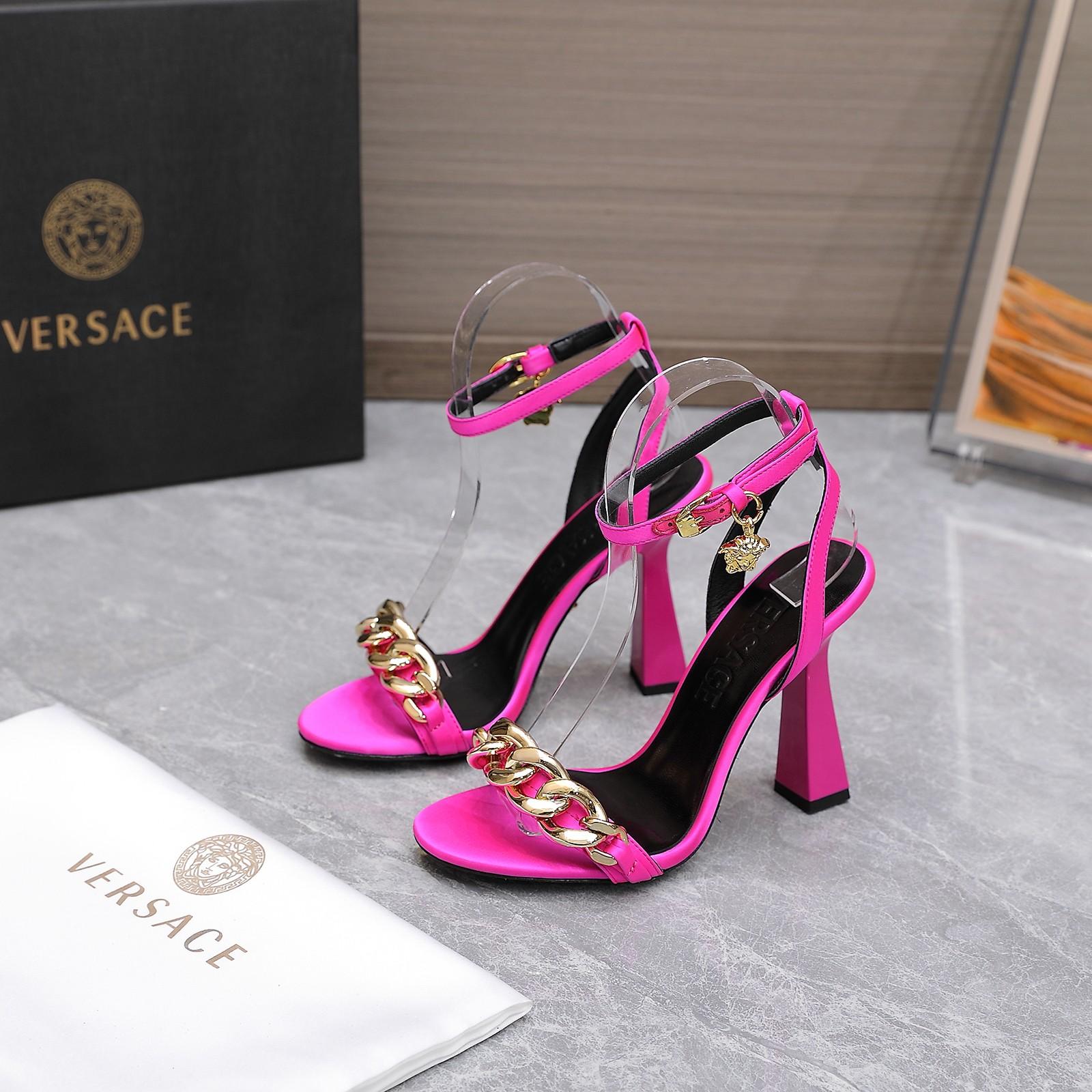 Versace Medusa Chain High Heel Sandalen - EUR FASHION