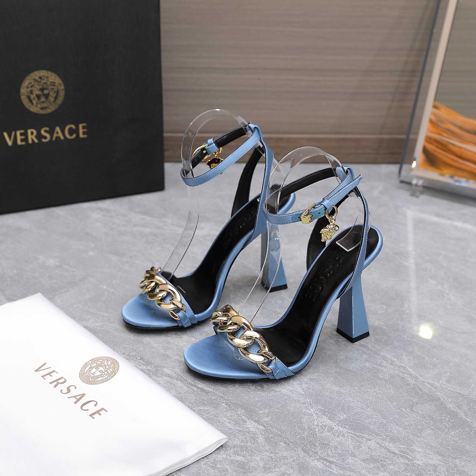 Versace Medusa Chain High Heel Sandalen - EUR FASHION